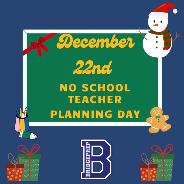 No School Teacher Planning Day