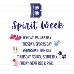 Spirit Week is 2/8/21 - 2/12/21!