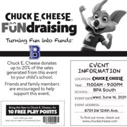 Family Day at Chuck E. Cheese’s!