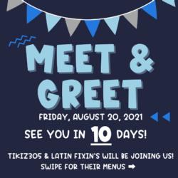 Meet & Greet is in 10 days!