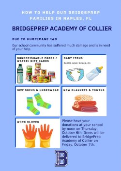 Help our BridgePrep Academy families in Naples, FL!