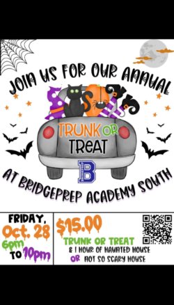 TRUNK OR TREAT IS THIS FRIDAY!