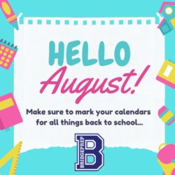 August is right around the corner!