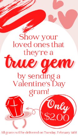 Valentines Day Grams On Sale Now!