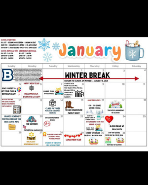 January 2025 Activity Calendar